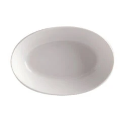 Maxwell & Williams Basic Oval Bowl - 8" X 5.5" - White - 4 Pack