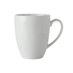 Maxwell & Williams Basic White Coupe Mug, 4 Pack