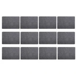 Maxwell & Williams Leather Placemat - Grey - Pack Of 12