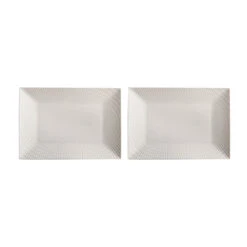 Maxwell & Williams Diamonds Platter - 25 Cm L X 18 Cm W - Pack Of 2