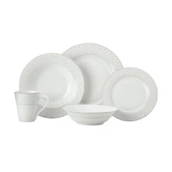 Maxwell & Williams Jewel Dinner Set - Grey - Set Of 20