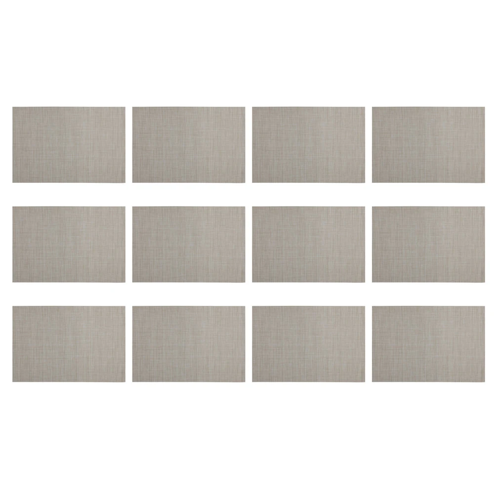 Maxwell & Williams Crosshatch Placemat - Taupe - Pack Of 12 3 Maxwell & Williams Crosshatch Placemat - Taupe - Pack Of 12