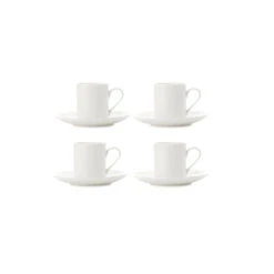 Maxwell & Williams Demi Mansion Cup & Saucer Set - Pack Of 4