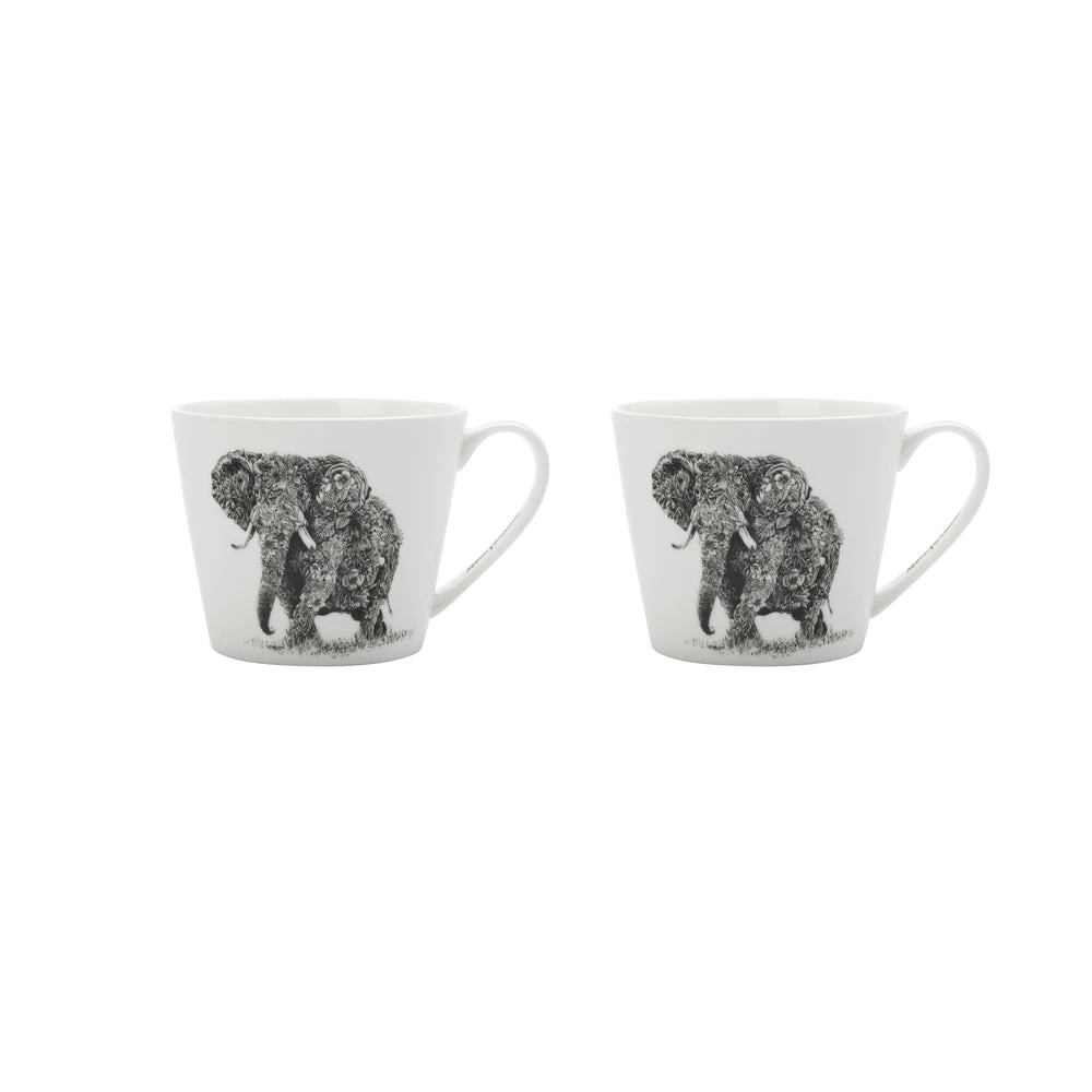 Maxwell & Williams Mug - African Elephant - Pack Of 2 3 Maxwell & Williams Mug - African Elephant - Pack Of 2
