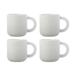 Maxwell & Williams Sherbet Mug - White - 370 Ml - Pack Of 4