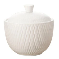 Maxwell & Williams Diamonds Covered Sugar - White - 6 Pack