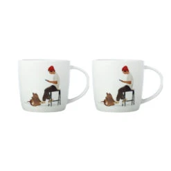 Maxwell & Williams Bff Mug - Cafe Waiting - Pack Of 2