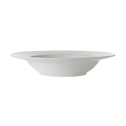 Maxwell & Williams Basic White Rim Soup Bowl, 4 Pack