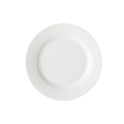 Maxwell & Williams Basic White Rim Entree Plate, 4 Pack