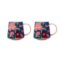 Maxwell & Williams Layla Mug - Pink - 400 Ml - Pack Of 2