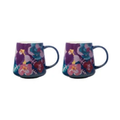 Maxwell & Williams Layla Mug - Teal - 400 Ml - Pack Of 2
