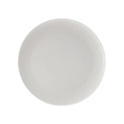 Maxwell & Williams Diamonds Round Platter - 14.25" - White
