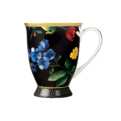 Maxwell & Williams Contessa Footed Mug - Black - 4 Pack