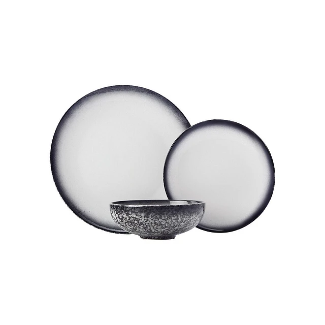 Maxwell & Williams Granite Porcelain 12-Piece Dinnerware Set 3 Maxwell & Williams Granite Porcelain 12-Piece Dinnerware Set