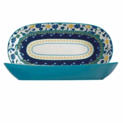 Maxwell & Williams Rhapsody Oblong Bowl 43x22cm Blue