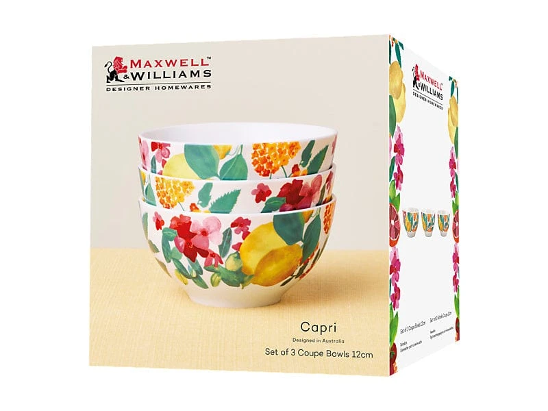 Maxwell & Williams Capri Coupe Bowl Set Of 3 12cm YD0080 5 Maxwell & Williams Capri Coupe Bowl Set Of 3 12cm YD0080 - Image 3