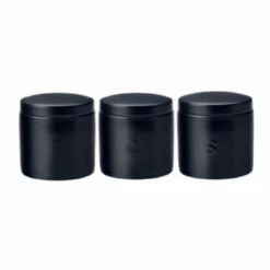 Maxwell & Williams Epicurious Canister 600ML Set Of 3 Black