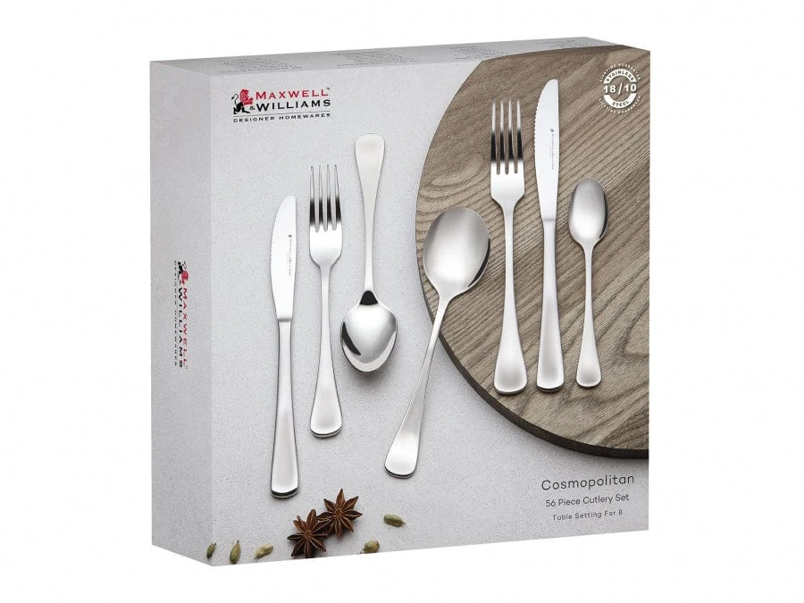 Maxwell & Williams Cosmopolitan Cutlery Set 56 Piece HK0140 4 Maxwell & Williams Cosmopolitan Cutlery Set 56 Piece HK0140 - Image 2