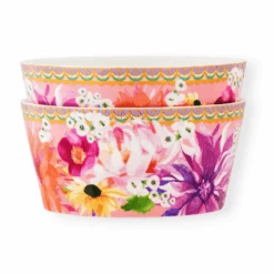 Maxwell & Williams Dahlia Daze Bowl 12cm Set Of 2 Pink HV0369
