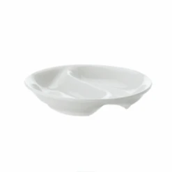 Maxwell & Williams White Basics Round Divid Sauce Dish 10cm AA0219