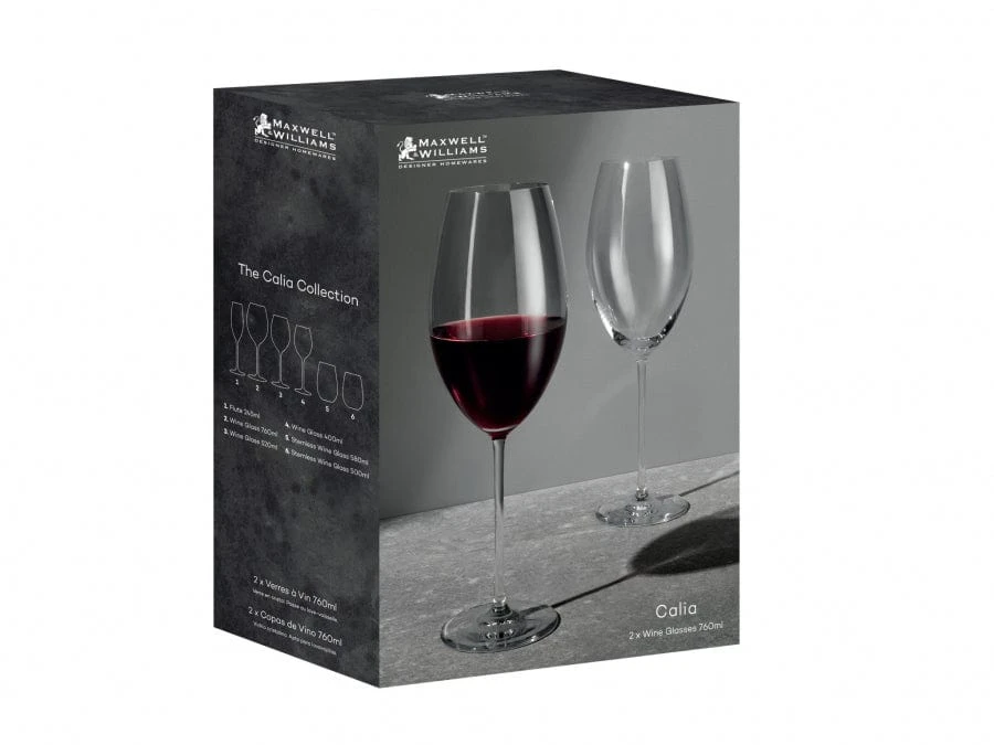 Maxwell & Williams Calia Wine Glass 400ml HN0075 Set Of 2 4 Maxwell & Williams Calia Wine Glass 400ml HN0075 Set Of 2 - Image 2