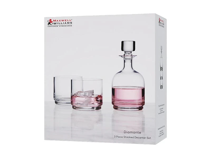 Maxwell & Williams Diamante Stacked Decanter Set 3pc MQ0076 6 Maxwell & Williams Diamante Stacked Decanter Set 3pc MQ0076 - Image 4