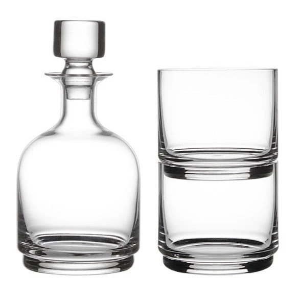 Maxwell & Williams Diamante Stacked Decanter Set 3pc MQ0076 3 Maxwell & Williams Diamante Stacked Decanter Set 3pc MQ0076