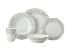 Maxwell & Williams "Jewel Rim" Dinner Set 20pc Black