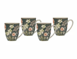 Maxwell & Williams Porcelain "Arcadia" Green, Set Of 4