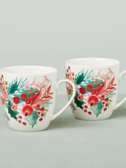 Maxwell & Williams Porcelain "Merry Berry", Set Of 2