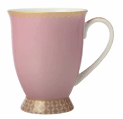 Maxwell & Williams Silk Road Footed Mug 300ml Pink