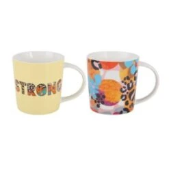Maxwell & Williams Kasey Rainbow Be Fierce Mug Set Of 2 380ml DX1284