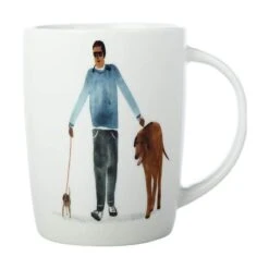 Maxwell & Williams Marc Martin BFF Mug 400ML Big Dog Little Dog DX1069