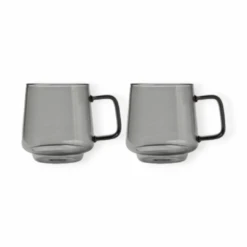 Maxwell & Williams Blend Sala Glass Mug 400ML Set Of 2 Gift Boxed LQ0093