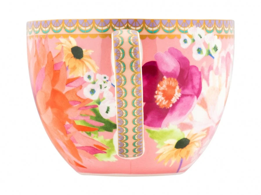 Maxwell & Williams Dahlia Daze Breakfast Cup & Saucer 400ML Pink 400ml HV0356 5 Maxwell & Williams Dahlia Daze Breakfast Cup & Saucer 400ML Pink 400ml HV0356 - Image 3
