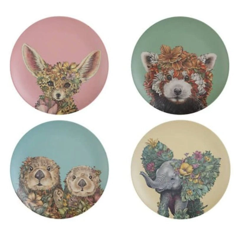 Maxwell & Williams Marini Ferlazzo Wild Planet Bamboo Plate 20cm Set Of 4 Assorted 3 Maxwell & Williams Marini Ferlazzo Wild Planet Bamboo Plate 20cm Set Of 4 Assorted