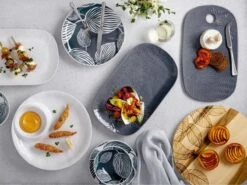 Maxwell & Williams Panama Bowl 16cm White & Grey -Maxwell & Williams Shop maxwell williams plate maxwell williams panama bowl 16cm white grey 28474143277145