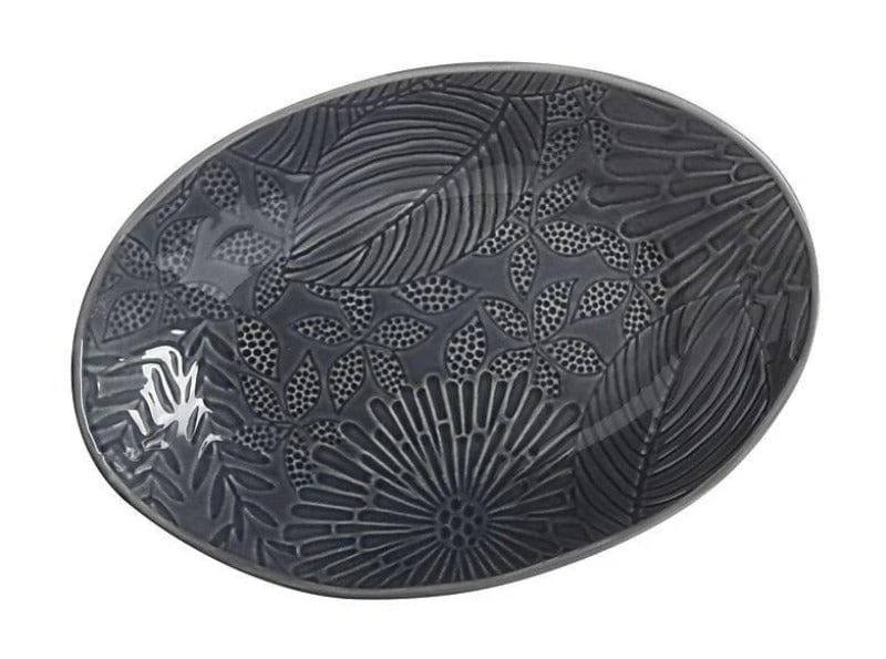 Maxwell & Williams Panama Oval Serving Bowl 24x17cm Grey 4 Maxwell & Williams Panama Oval Serving Bowl 24x17cm Grey - Image 2