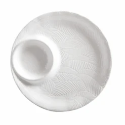 Maxwell & Williams Panama Round Serving Platter With Sauce Well, 32cm DR0306