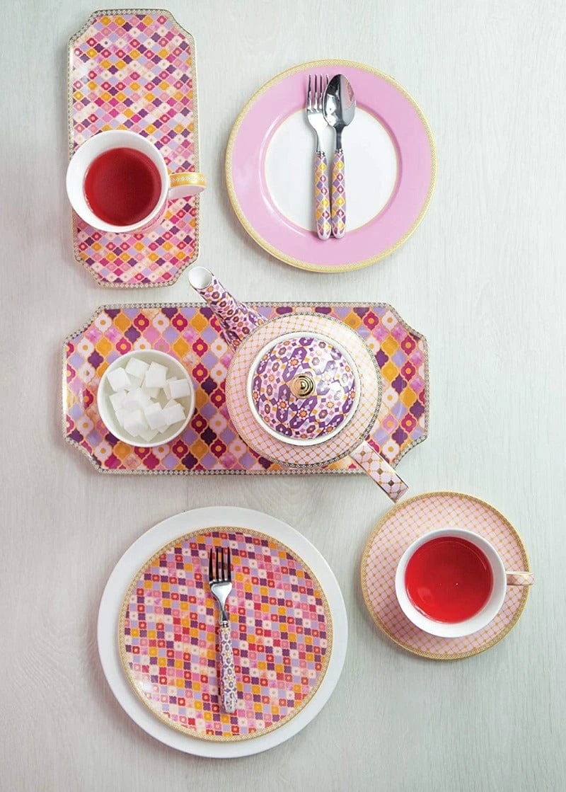 Maxwell & Williams Maxwell Williams T&C’s Kasbah Rectangular Platter 25X11 5cm Rose 4 Maxwell & Williams Maxwell Williams T&C’s Kasbah Rectangular Platter 25X11 5cm Rose - Image 2